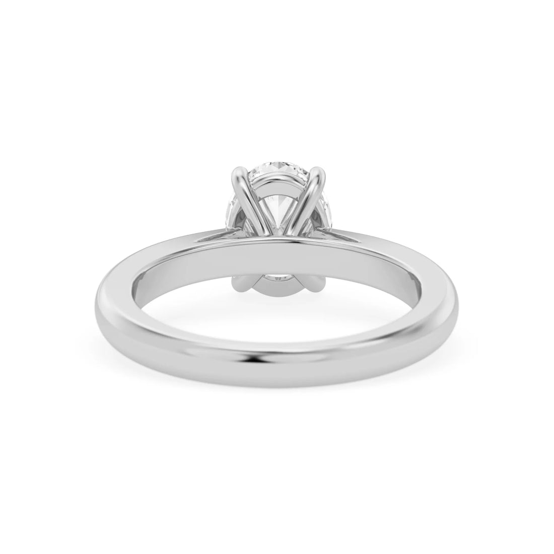 OctaPearl 1.5 ct Oval Lab Grown Diamond Solitaire Engagement Ring