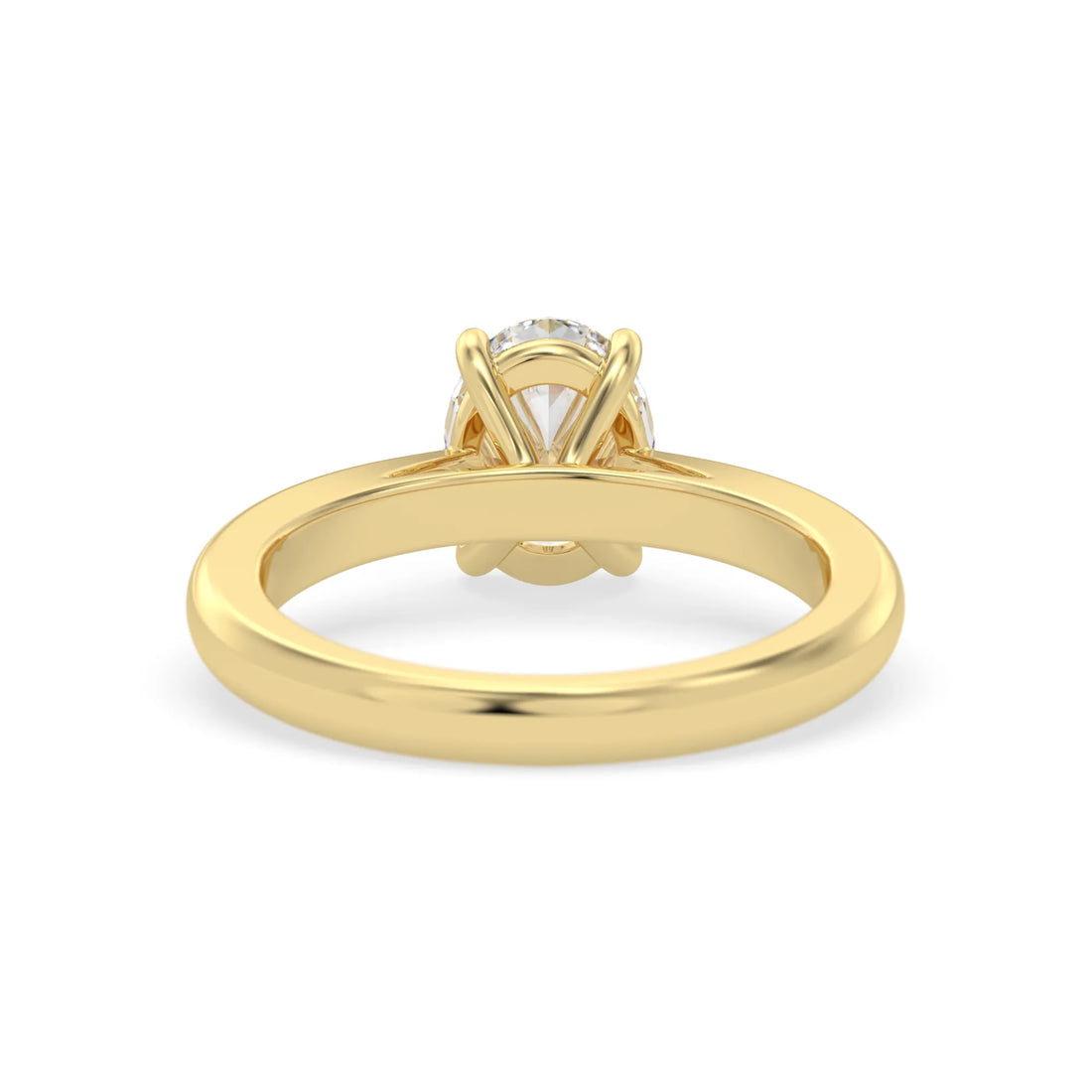 OctaPearl 1.5 ct Oval Lab Grown Diamond Solitaire Engagement Ring