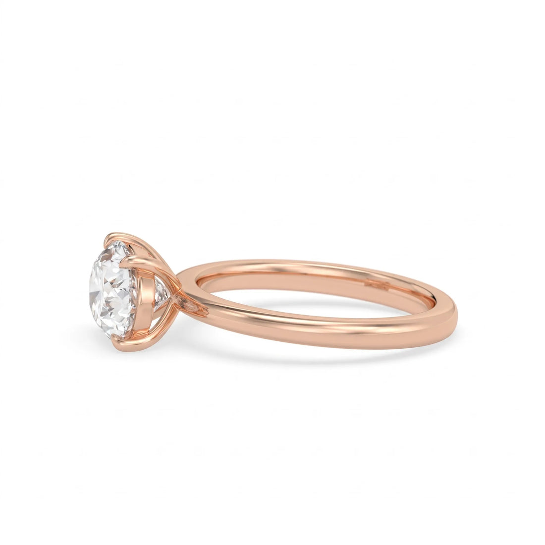OctaPearl 1.5 ct Oval Solitaire Lab Grown Diamond Engagement Ring