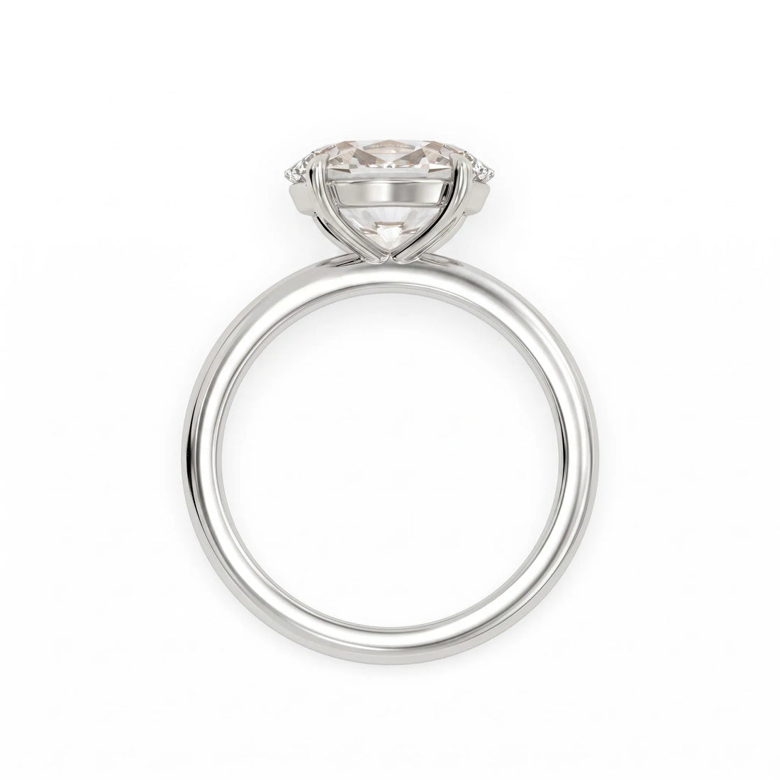 OctaPearl 1.5 ct Oval Solitaire Lab Grown Diamond Engagement Ring