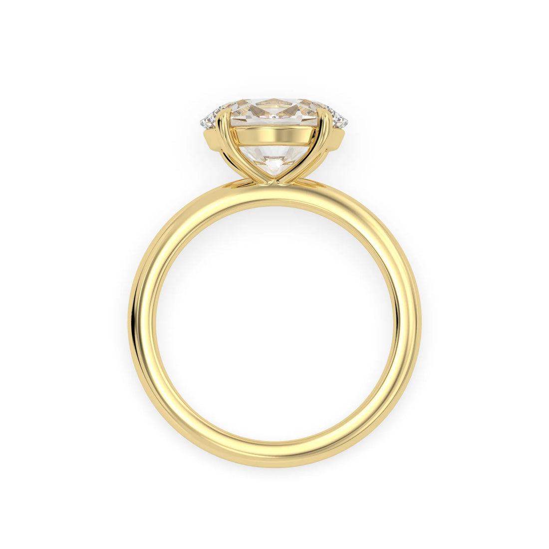 OctaPearl 1.5 ct Oval Solitaire Lab Grown Diamond Engagement Ring