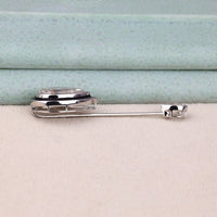 20ct Pear Cut Moissanite 925 Sterling Silver Brooch