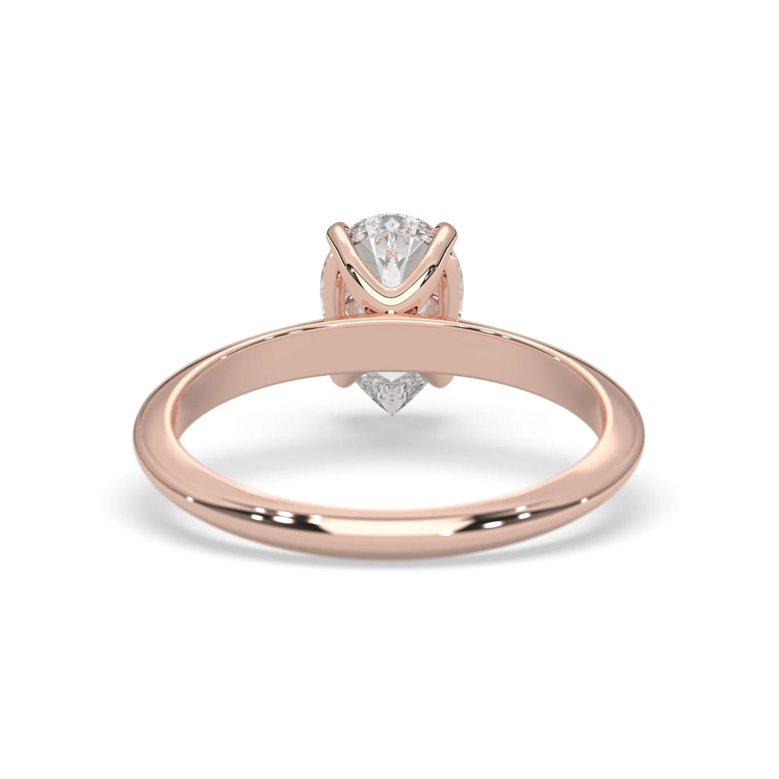 OctaPearl Pear Cut Solitaire Engagement Ring