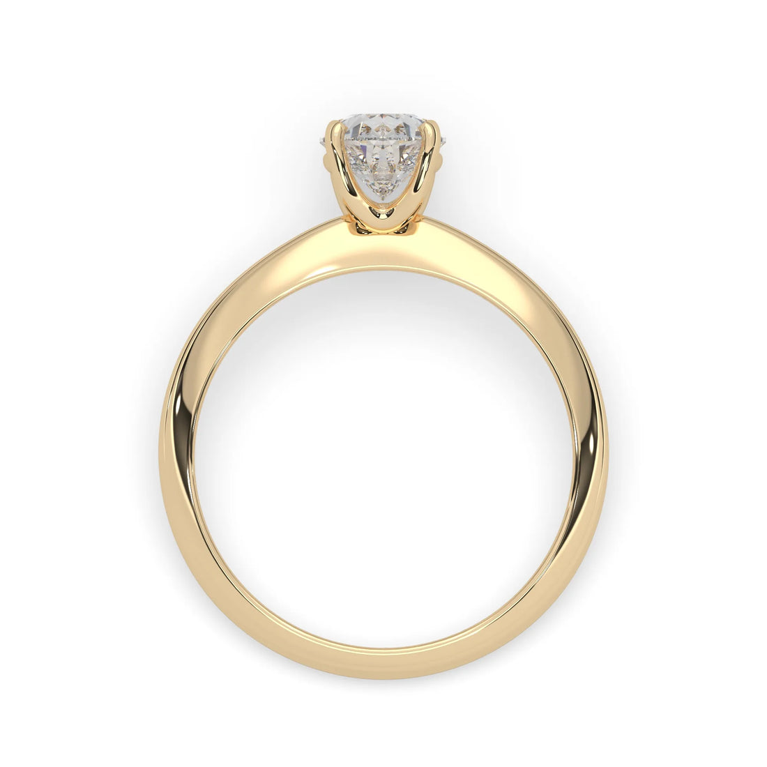 OctaPearl Pear Cut Solitaire Engagement Ring