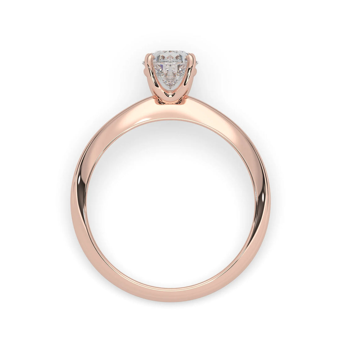 OctaPearl Pear Cut Solitaire Engagement Ring