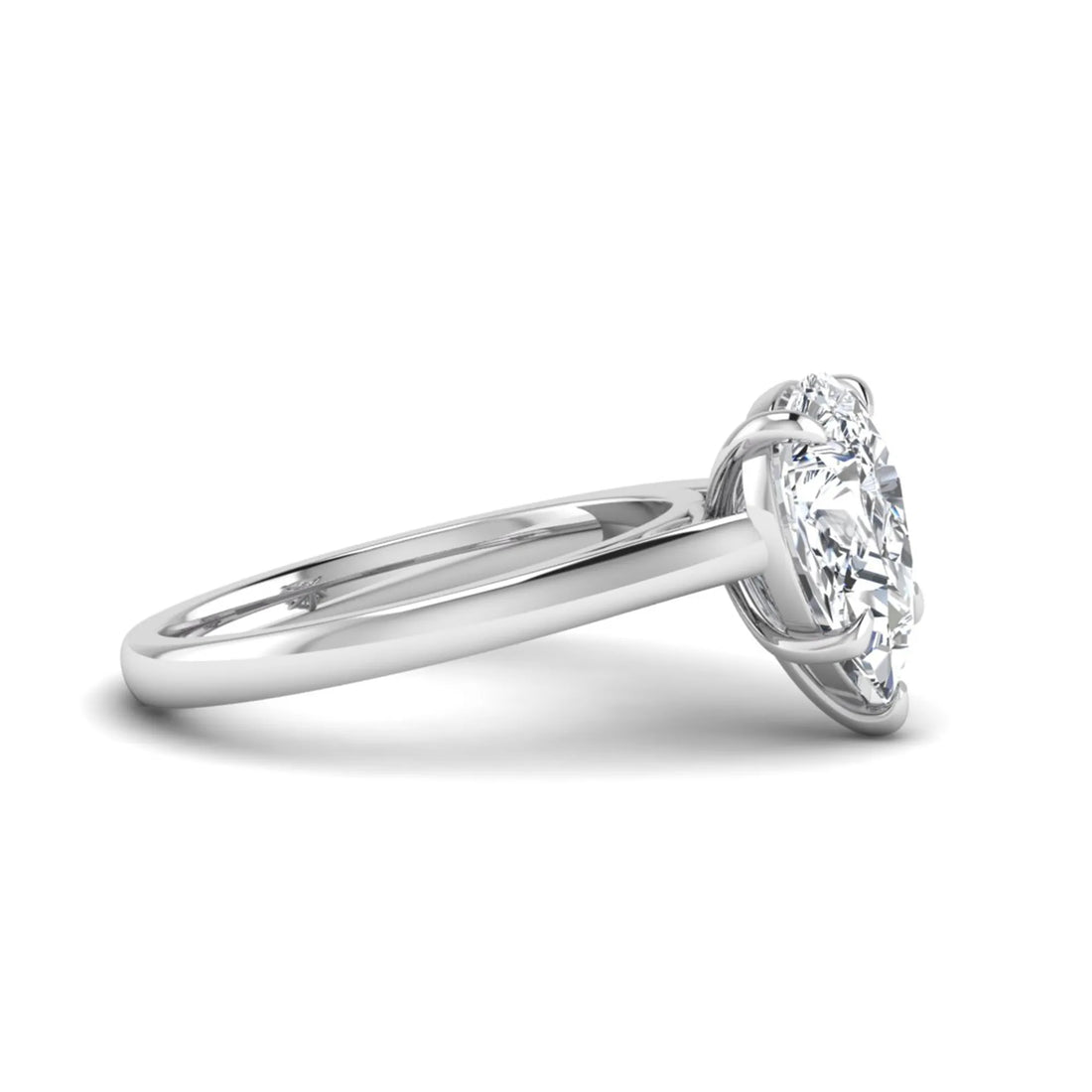 OctaPearl 3 ct Pear Lab Grown Diamond Solitaire Engagement Ring