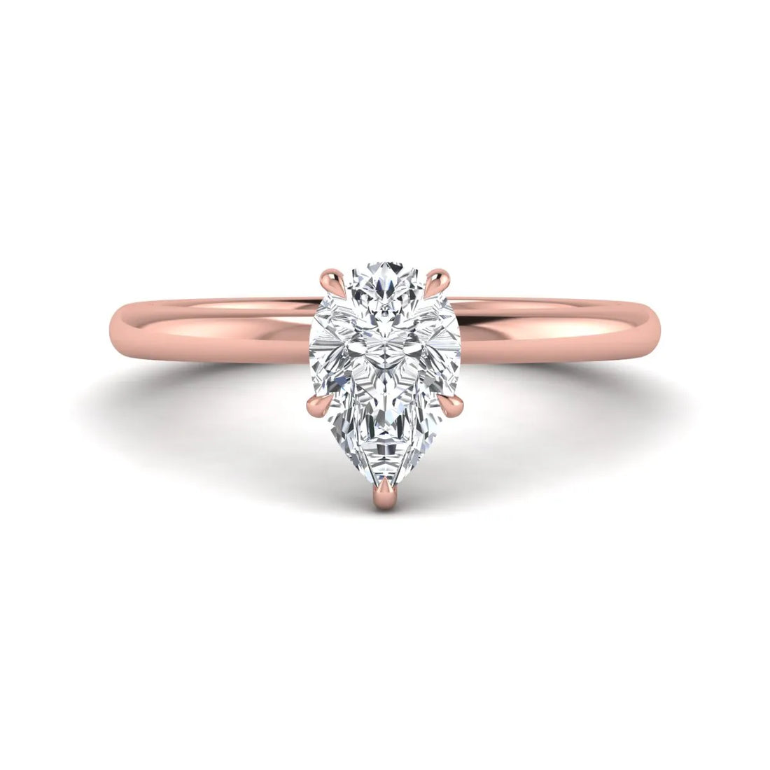 OctaPearl 1.5 ct Pear Solitaire Lab Grown Diamond Engagement Ring