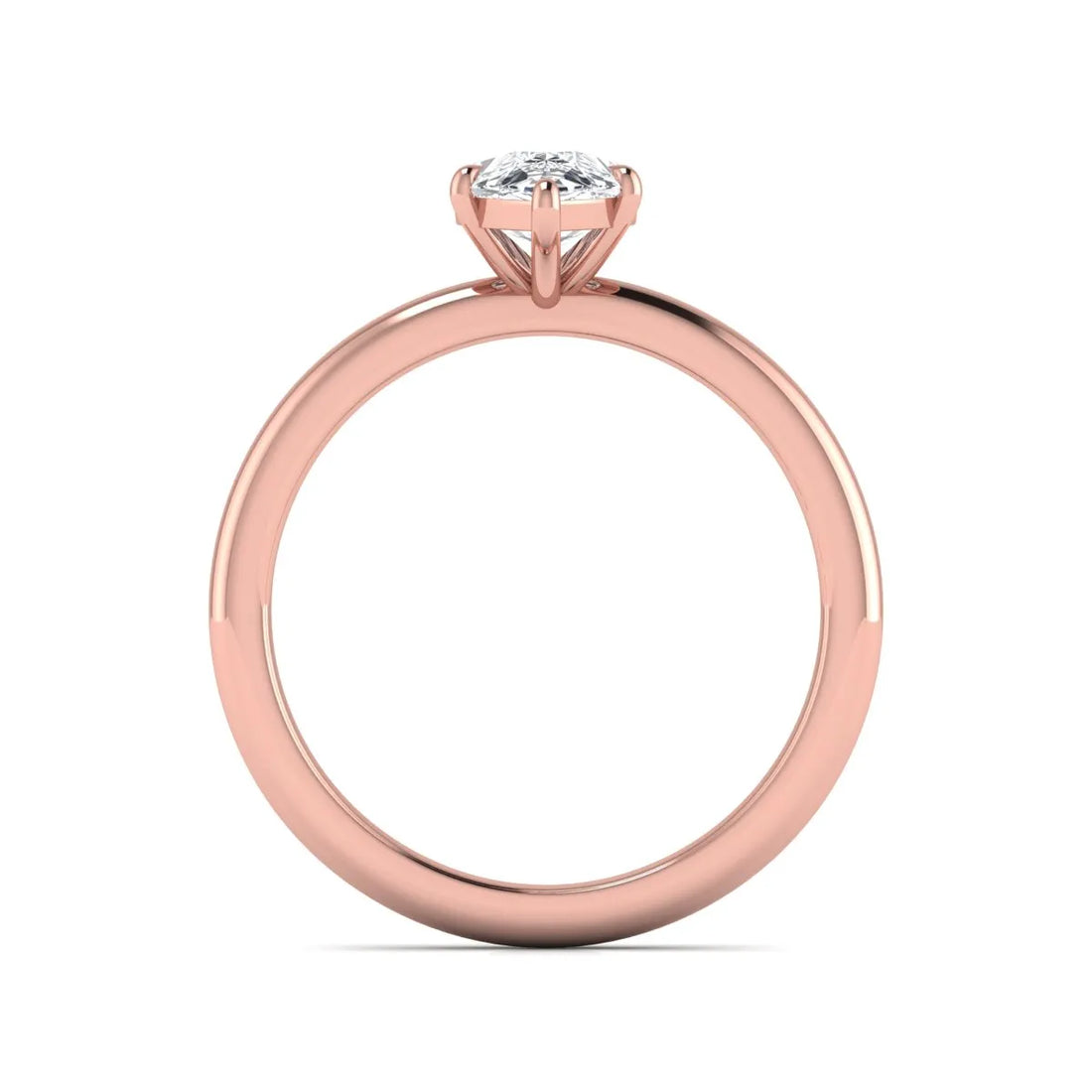 OctaPearl 1.5 ct Pear Solitaire Lab Grown Diamond Engagement Ring