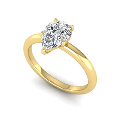 OctaPearl 1.5 ct Pear Solitaire Lab Grown Diamond Engagement Ring - alternate view