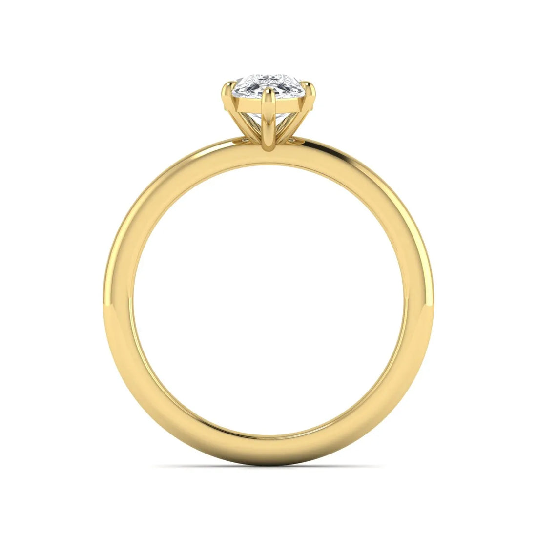 OctaPearl 1.5 ct Pear Solitaire Lab Grown Diamond Engagement Ring