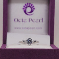 Round Moissanite Elephant Solitaire Birthday Gift Ring