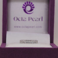 Radiant Cut CZ Full Eternity Band Ring