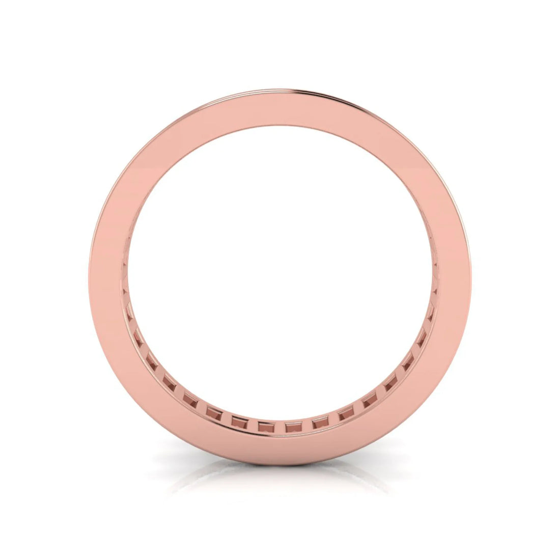 OctaPearl Princess Channel Set Lab Grown Diamond Full Eternity Wedding Band