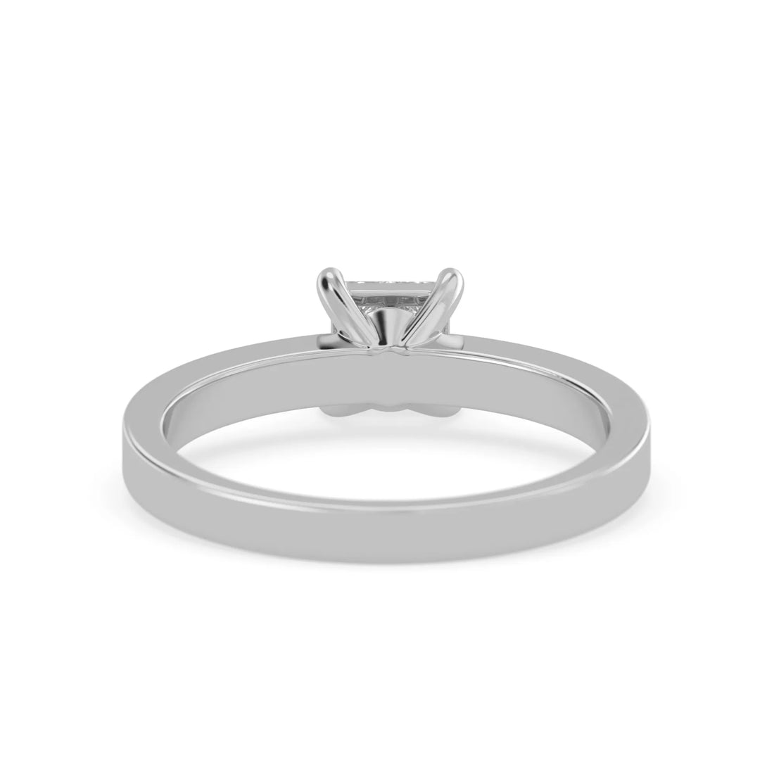 OctaPearl Princess Cluster Prong Set Lab Grown Diamond Pave Engagement Ring