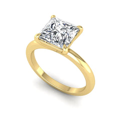 OctaPearl 2.5 ct Princess Cut Lab Grown Diamond Solitaire Engagement Ring - alternate view
