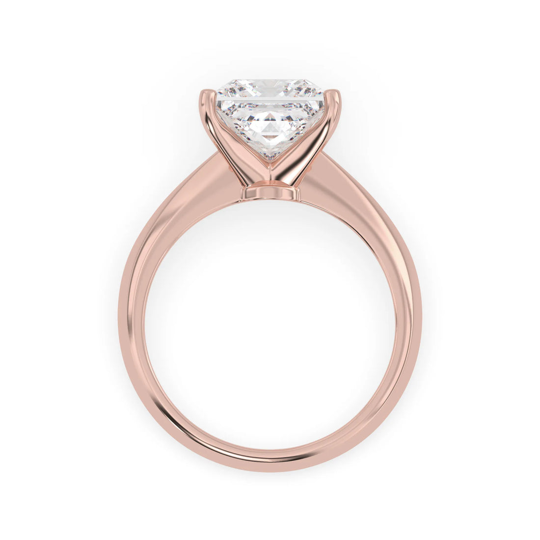 OctaPearl 3.5 ct Princess Cut Lab Grown Diamond Solitaire Engagement Ring