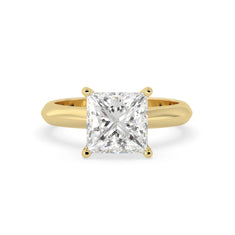 OctaPearl 3.5 ct Princess Cut Lab Grown Diamond Solitaire Engagement Ring