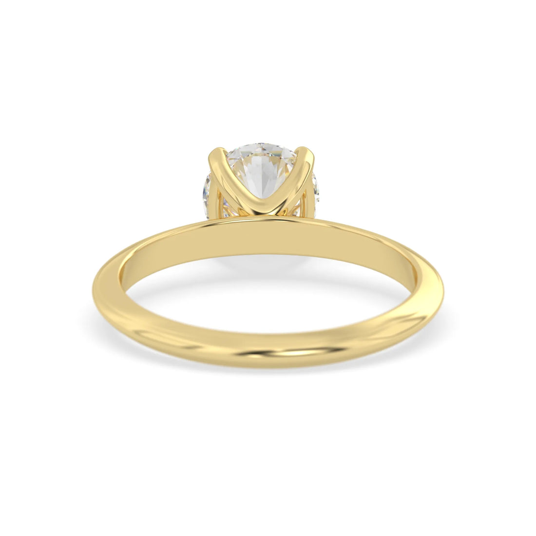 OctaPearl Round Cut Lab Grown Diamond Solitaire Engagement Ring