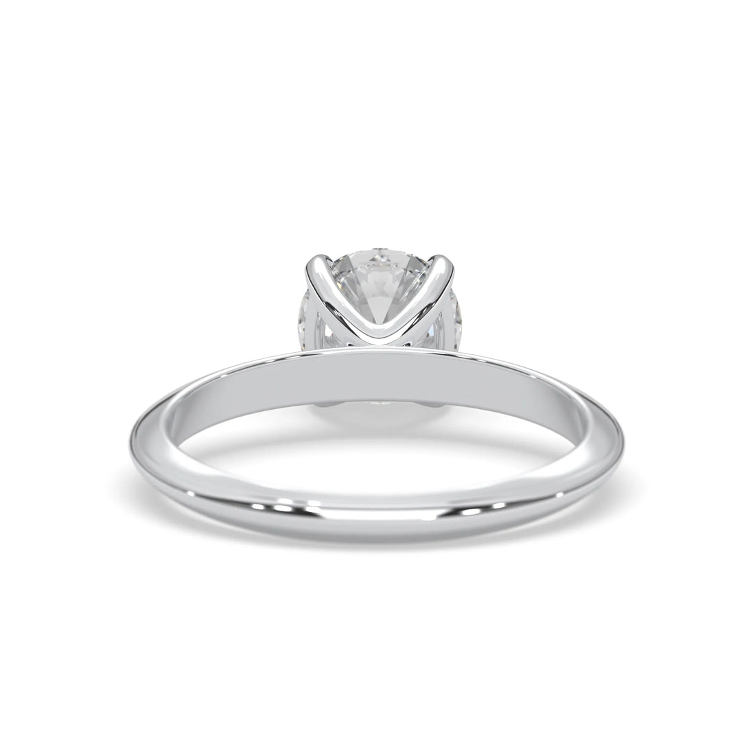 OctaPearl Round Cut Lab Grown Diamond Solitaire Engagement Ring