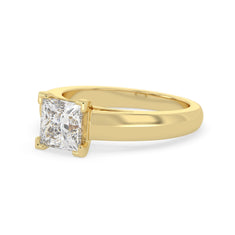 OctaPearl 2 ct Princess Lab Grown Diamond Solitaire Engagement Ring - alternate view