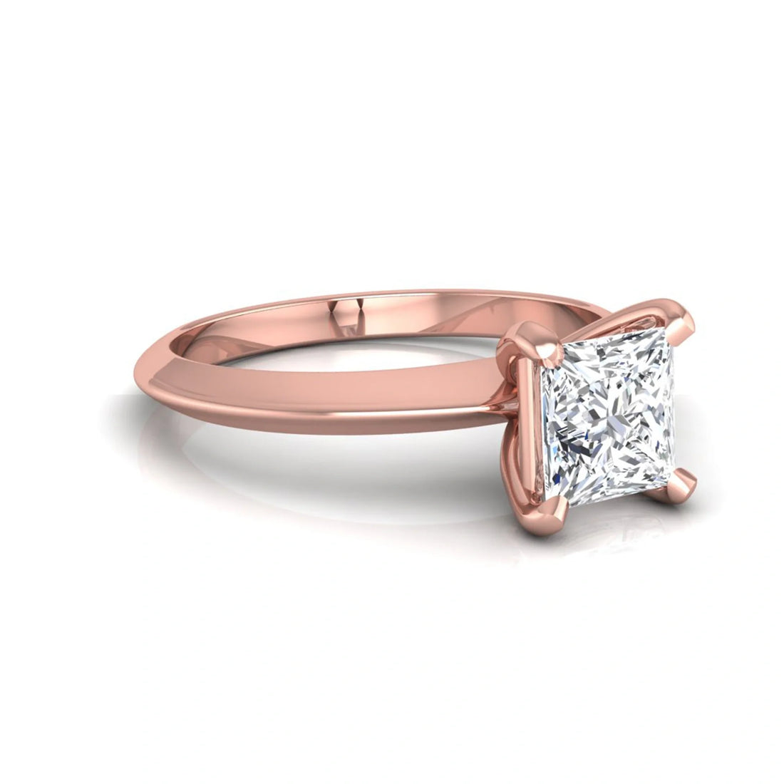OctaPearl Princess Lab Grown Diamond Solitaire Engagement Ring