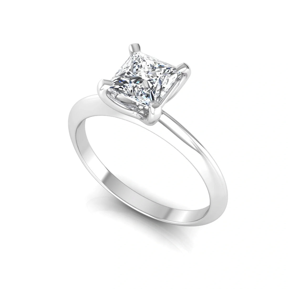OctaPearl Princess Lab Grown Diamond Solitaire Engagement Ring