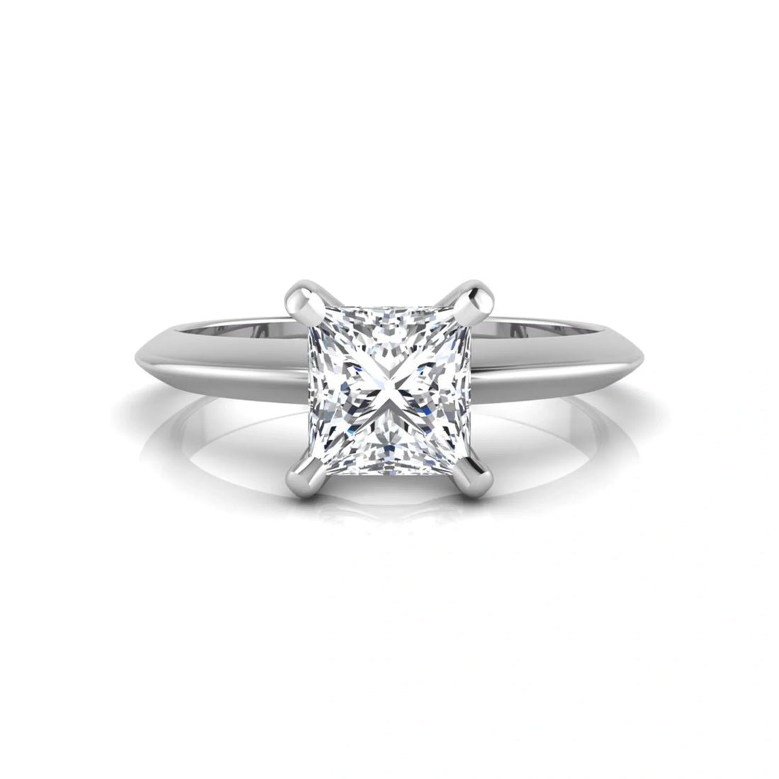 OctaPearl Princess Lab Grown Diamond Solitaire Engagement Ring