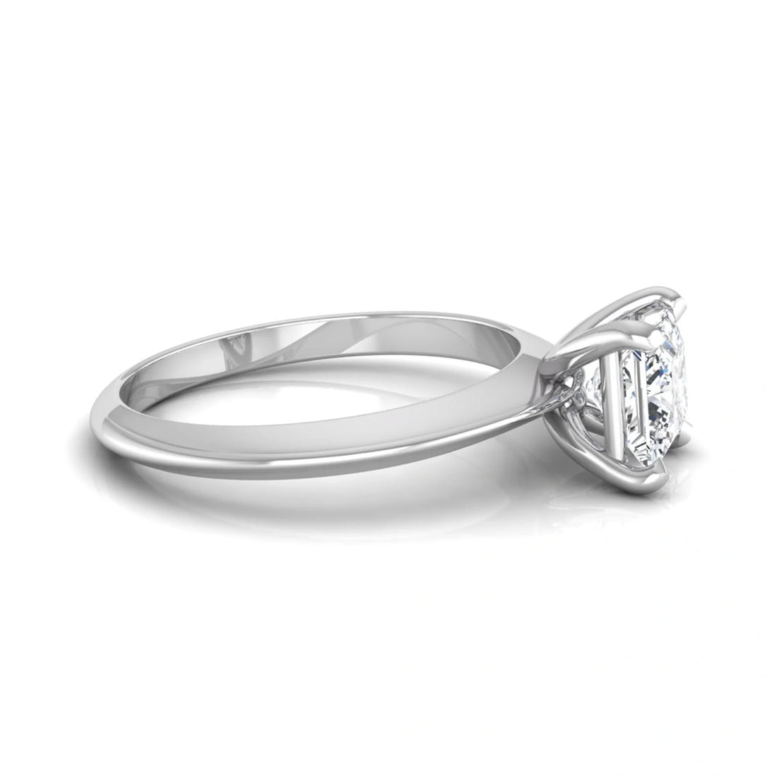 OctaPearl Princess Lab Grown Diamond Solitaire Engagement Ring