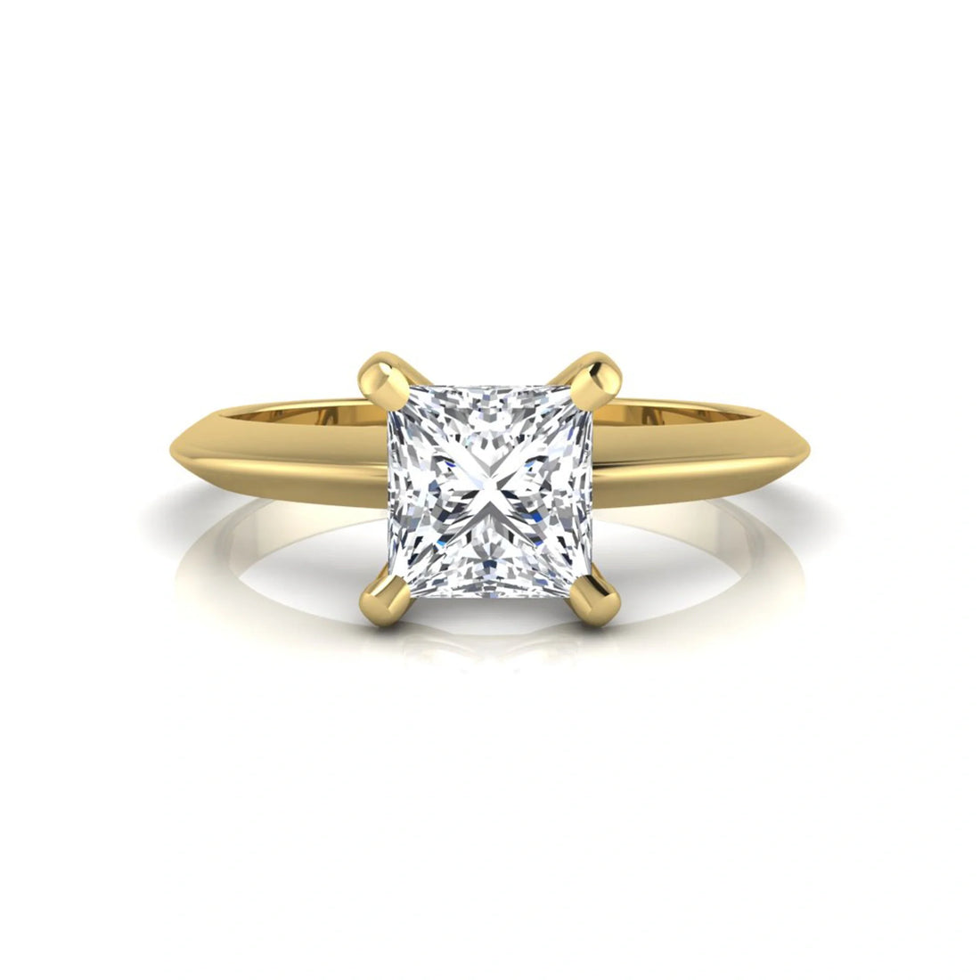 OctaPearl Princess Lab Grown Diamond Solitaire Engagement Ring