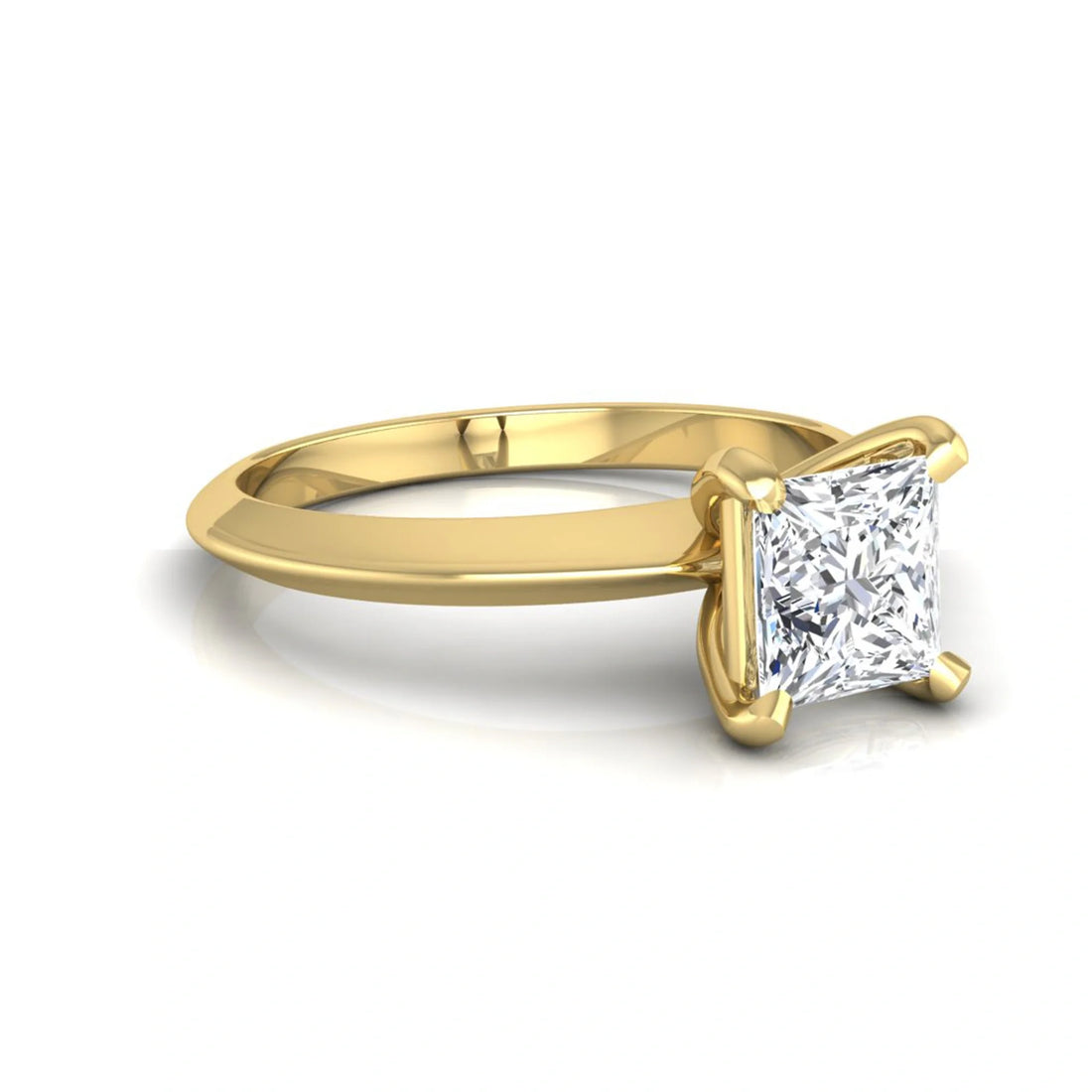 OctaPearl Princess Lab Grown Diamond Solitaire Engagement Ring