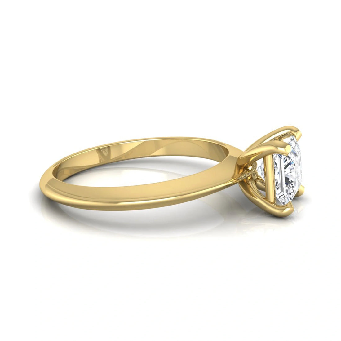OctaPearl Princess Lab Grown Diamond Solitaire Engagement Ring