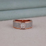 2.00 CT Princess Moissanite Pave Men's Engagement Ring | OctaPearl