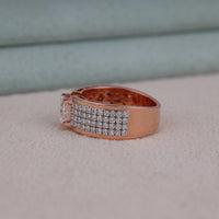 2.00 CT Princess Moissanite Pave Men's Engagement Ring | OctaPearl