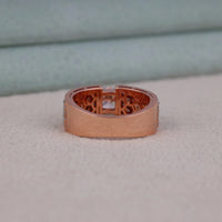 2.00 CT Princess Moissanite Pave Men's Engagement Ring | OctaPearl