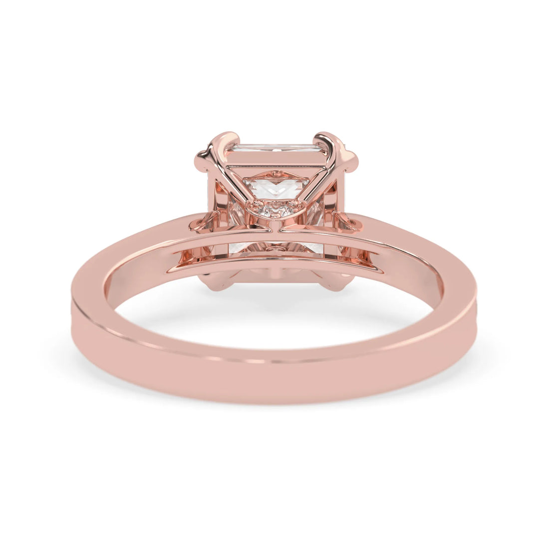 OctaPearl 2.5 ct Princess Lab Grown Diamond Pavé Engagement Ring