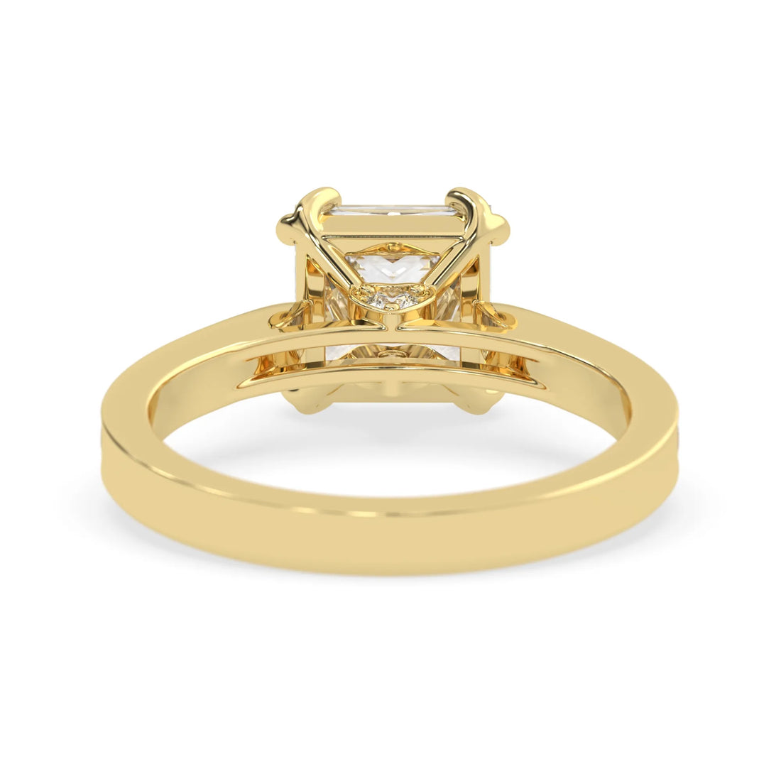 OctaPearl 2.5 ct Princess Lab Grown Diamond Pavé Engagement Ring