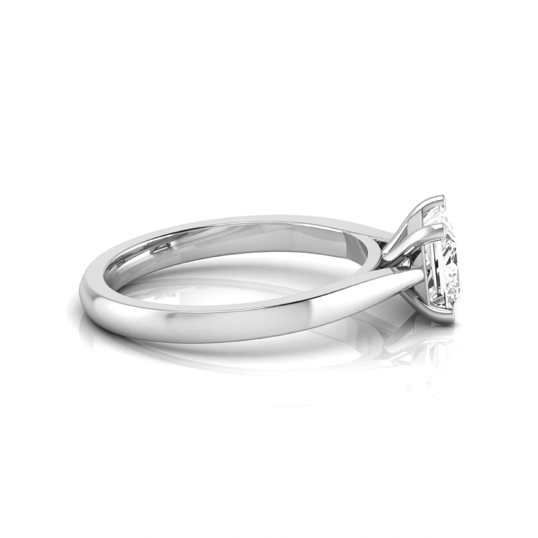 OctaPearl 1 ct Princess Solitaire Lab Grown Diamond Engagement Ring