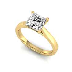 OctaPearl 1 ct Princess Solitaire Lab Grown Diamond Engagement Ring - alternate view