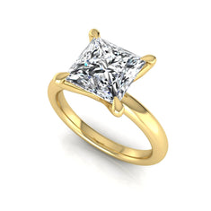 OctaPearl 2 ct Princess Solitaire Lab Grown Diamond Engagement Ring - alternate view