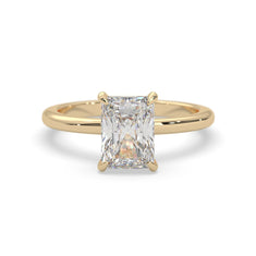 OctaPearl Radiant Cut Solitaire Lab Grown Diamond Engagement Ring