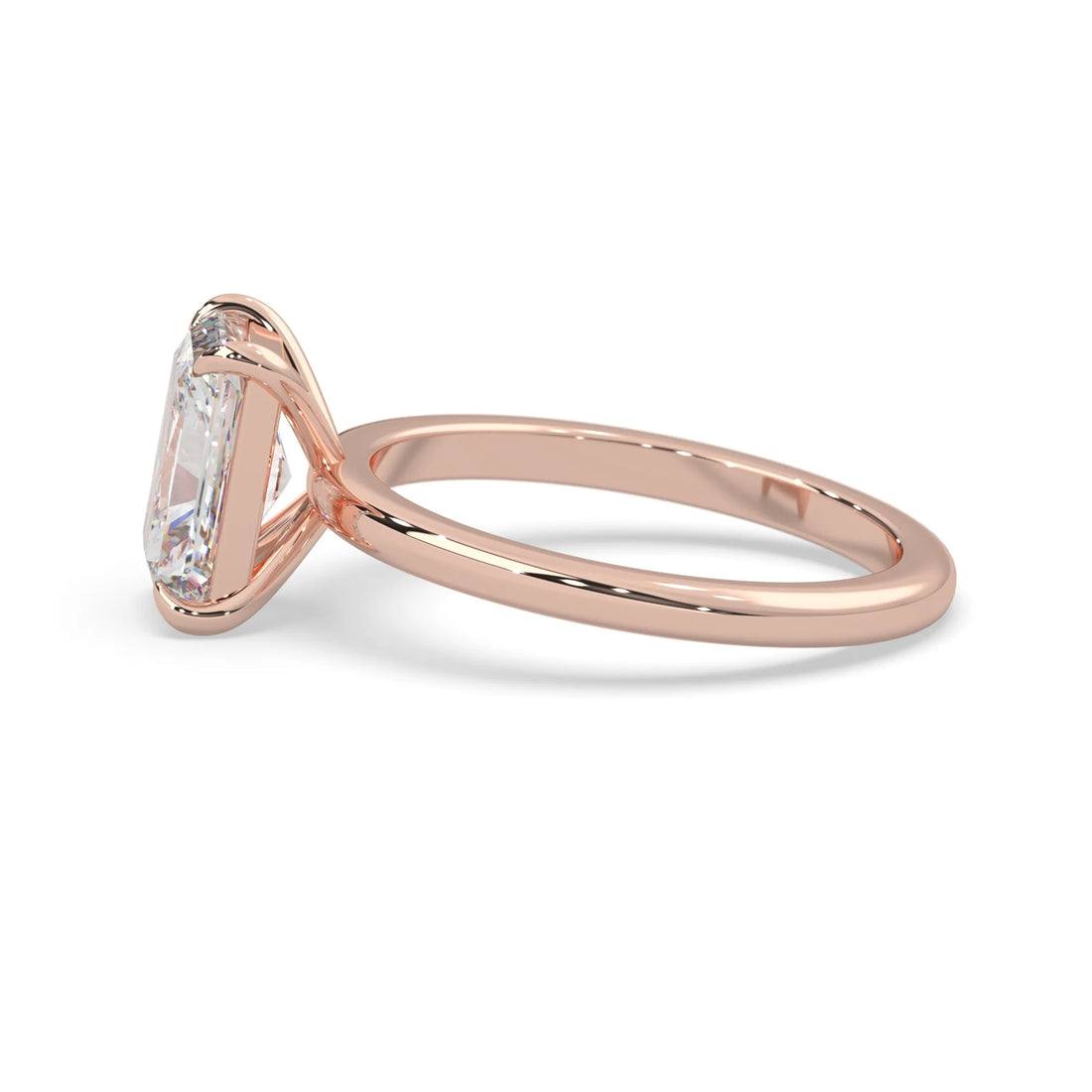 OctaPearl Radiant Cut Solitaire Lab Grown Diamond Engagement Ring - Rose Gold