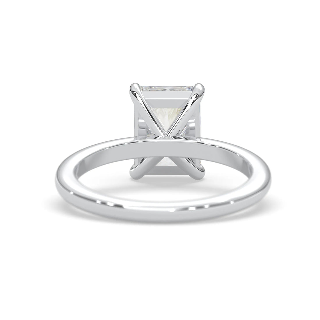 OctaPearl Radiant Cut Solitaire Lab Grown Diamond Engagement Ring - White Gold