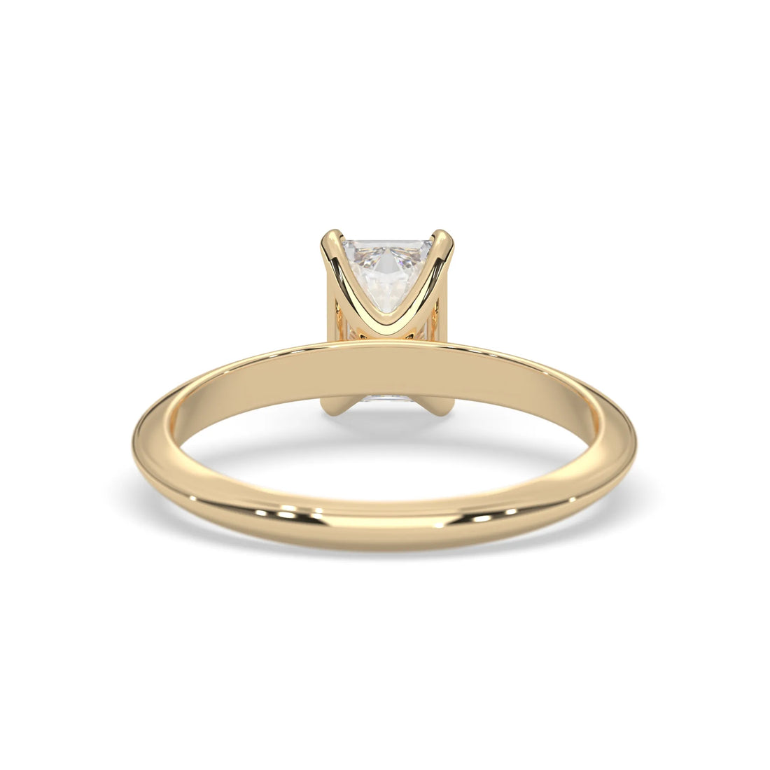 OctaPearl Radiant Cut Solitaire Engagement Ring