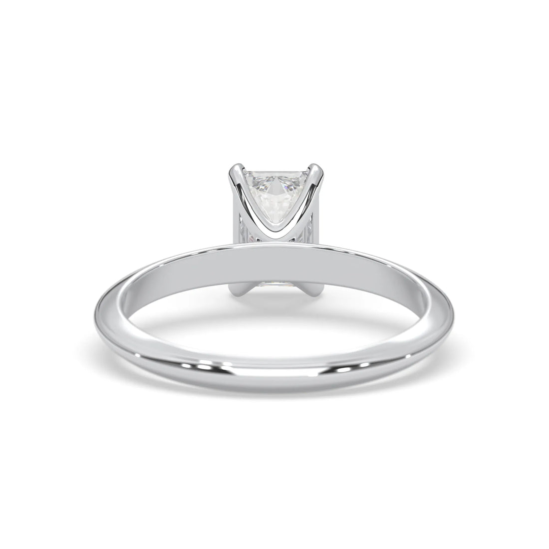 OctaPearl Radiant Cut Solitaire Engagement Ring