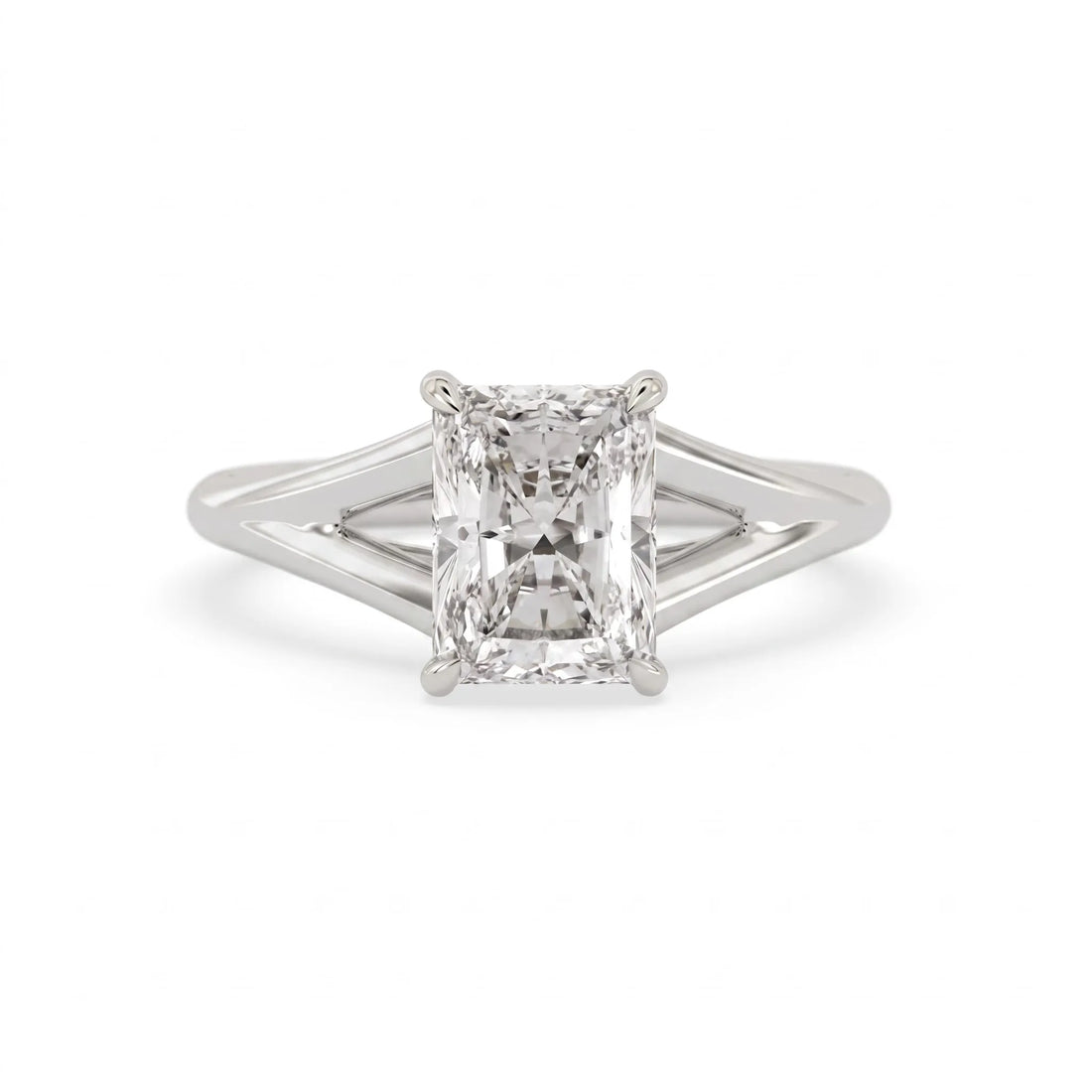 OctaPearl 1.5 ct Radiant Cut Hidden Halo Lab Grown Diamond Engagement Ring