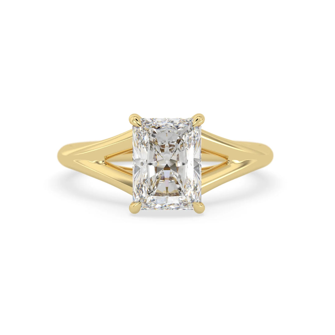 OctaPearl 1.5 ct Radiant Cut Hidden Halo Lab Grown Diamond Engagement Ring