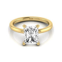 OctaPearl 2.5 ct Radiant Solitaire Lab Grown Diamond Engagement Ring