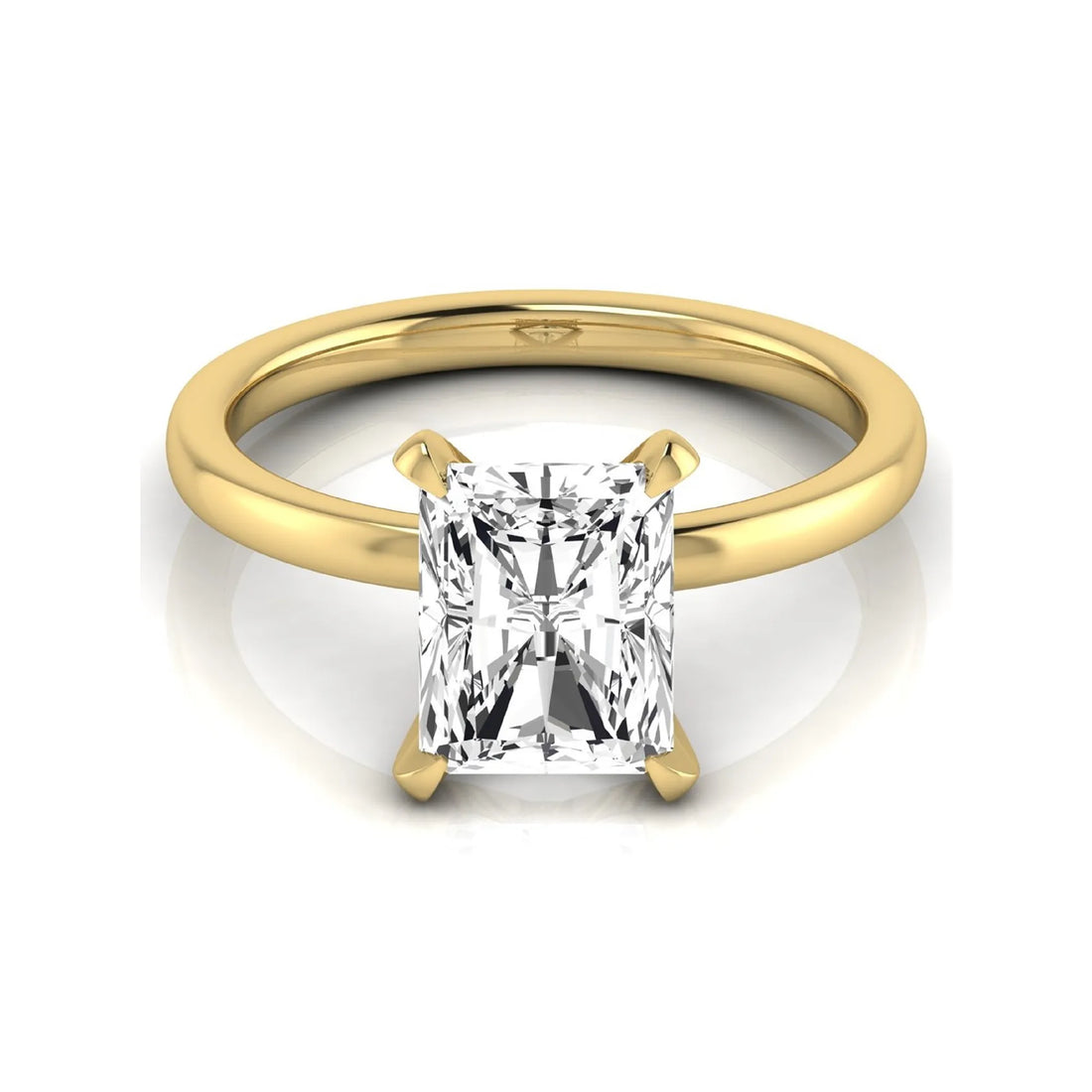 OctaPearl 2.5 ct Radiant Solitaire Lab Grown Diamond Engagement Ring