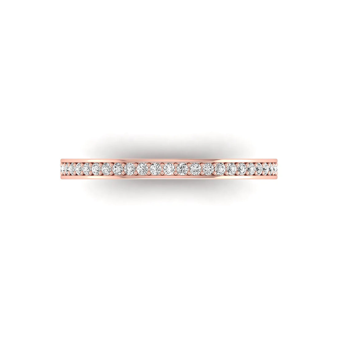 OctaPearl Minimalist Half Eternity Lab Grown Diamond Delicate Band