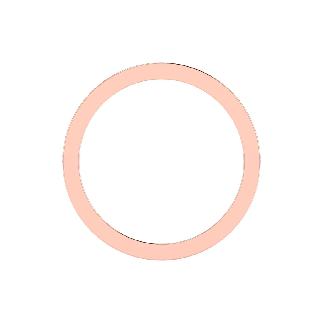 OctaPearl Minimalist Half Eternity Lab Grown Diamond Delicate Band